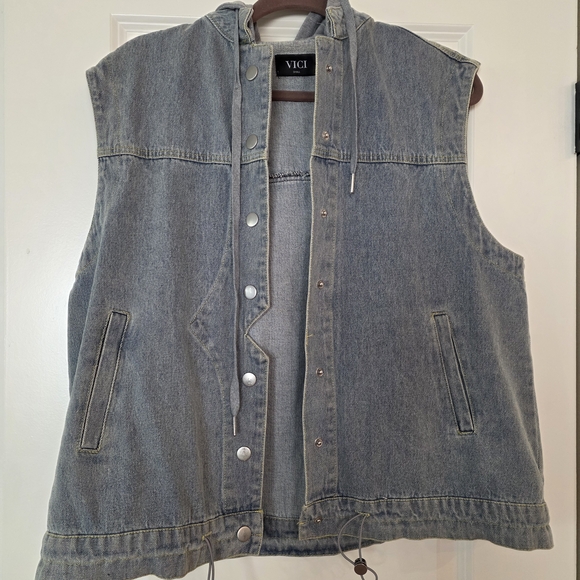 Vici Jackets & Blazers - Vici Blue Denim Vest